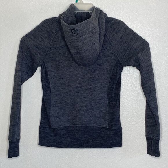 LULULEMON Women’s Full Zip Charcoal Hoodie Size 6 - Picture 8 of 8